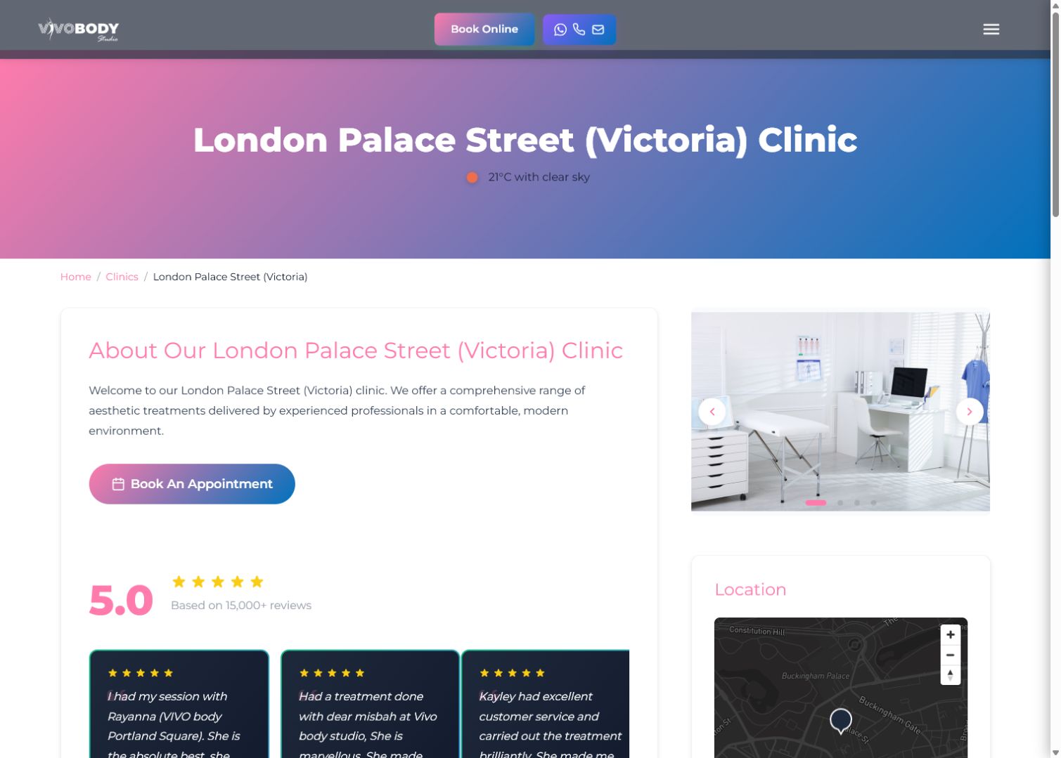 Published source visual for Vivo Body Studio / Aesthetic clinics